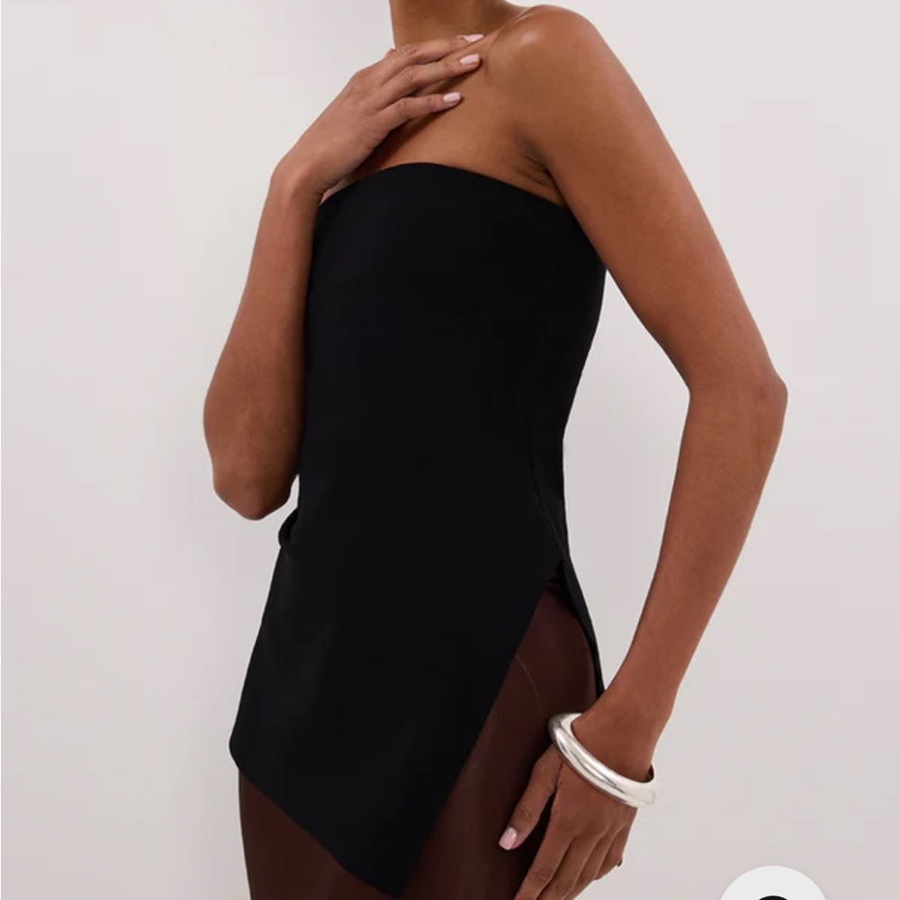 Dissh LUKE BLACK LONGLINE BANDEAU TOP - Picture 3 of 10